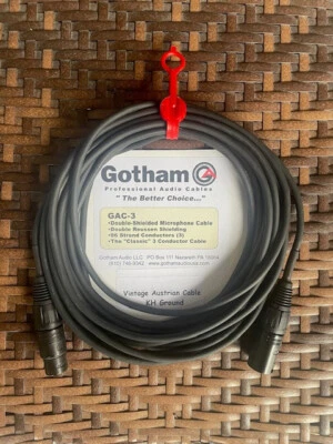Conjunto de cable de micrófono Gotham GAC-3 de colección (cable austriaco) - 25 pies (KH) Foto 1 de 2