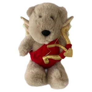 Starbucks Cupid Angel Bearista Bear Plush Arrow Valentines 2001 Red Outfit Wings - Picture 1 of 12