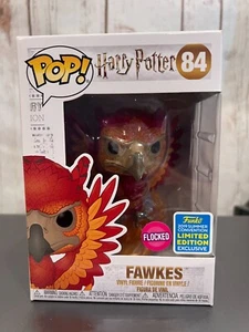 Funko Pop! Harry Potter Fawkes FLOCKED - 2019 SDCC #84 - Picture 1 of 4