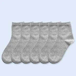 6 pair Ladies Bamboo Ankle Socks Soft Lightweight Breathable GRAY - Picture 1 of 3