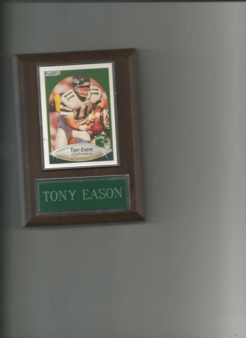 TONY EASON PLAQUE NEW YORK JETS NY FOOTBALL NFL   C Cover