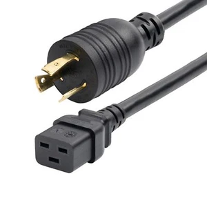 StarTech ZA16-2600-POWER-CORD 6Ft Heavy Duty AC Power Cord L6-20P to C19 20A BLK - Picture 1 of 5