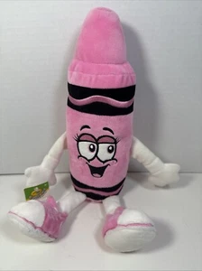 Crayola Experience Tickle Me Pink 10" bean bag plush stuffed crayon, 2019 - Picture 1 of 12