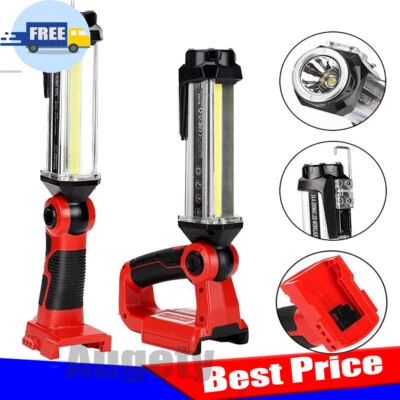 Flashlight For Milwaukee 35W 2000LM LED Work Light 18V Li-ion Battery Spotlight