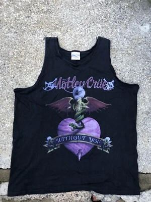 Vintage 1989 Motley Crue T-Shirt Dr Feelgood Without You 80s Metal Tour 1980s XL - Image 1 of 3