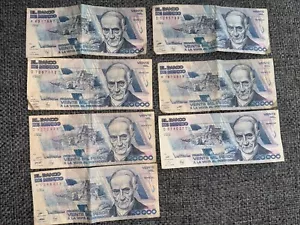 Lot Of 6 MEXICO 20000 PESOS 1989 - Picture 1 of 6
