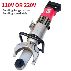 1250W Electric Hydraulic Steel Bar Bending Machine Portable Rebar Range 16-28MM - Picture 1 of 8