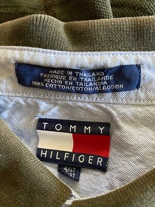 Polo Tommy Hilfiger para hombre verde oscuro talla 4XLT manga corta - Imagen 1 de 8