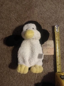 Russ Berrie Home Buddies Perky Penguin Beanie Plush 5" Black White Terry Cloth - Picture 1 of 11