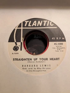 SOUL Barbara Lewis Straighten Up Your Heart Atlantic 2200 1963 NM PROMO - Picture 1 of 2