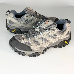 Merrell Moab 3 Trail Hiking Sneakers Shoes Grey Steel Blue J06026 Women 8.5 - Picture 1 of 13