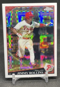 2009 Topps Chrome - Jimmy Rollins #144 Xfractor - Picture 1 of 2