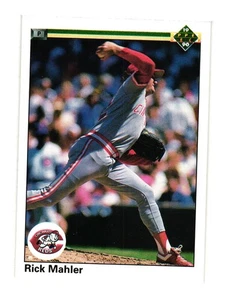 1990 Upper Deck #220 Rick Mahler Cincinnati Reds - Picture 1 of 2