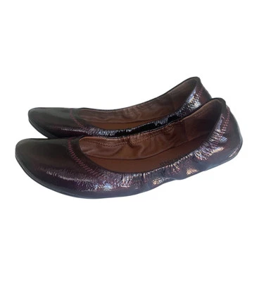 Zapatos planos de ballet Lucky Brand Emmie borgoña de viaje para mujer 8 informales Foto 1 de 4