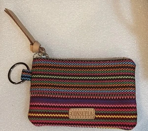Consuela Ale Etui Geldbörse geflochten bunte Lederakzente neu ohne Etikett - Bild 1 von 8