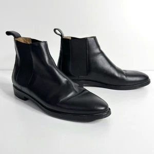 EVERLANE The Modern Chelsea Boots Black Italian Leather Pull-On size 9 - Picture 1 of 9