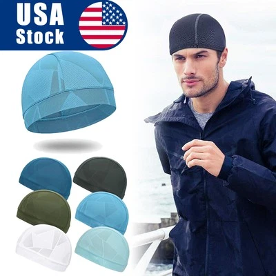 Windproof Helmet Liner Skull Cap Beanie Men Running Cycling Sports Quick-dry Hat - Image 1 of 4
