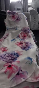 Lipsy Pink Floral Dress Summer Wedding Guest Dress Sleeveless Cape Dress Size 10 - Picture 1 of 1