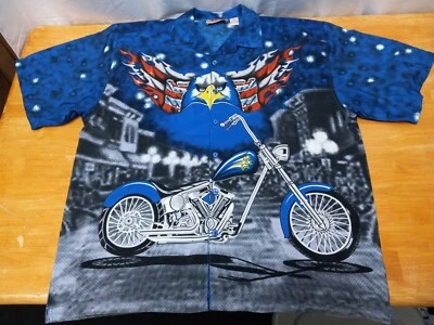 Camisa de motocicleta Malibu Dreams - XL - Eagle con motocicleta Foto 1 de 4