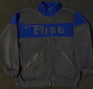 Vintage FUBU Fleecejacke M NYC Hip Hop Urban Skate Wu Wear Grunge Rap Jnco 90s Y2K - Bild 1 von 8