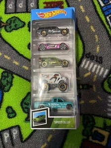 ✅ Hot Wheels 5 pack Speed Blur with Exclusive 71 Datsun 510 wagon - Picture 1 of 5