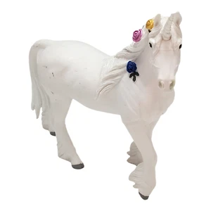 Safari LTD Mythical Realms Unicorn With Flowers In Mane Figurine 2008 - Picture 1 of 6