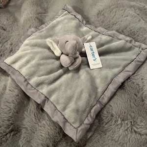Carter's Grey Elephant Plush Security Baby Blanket Lovey NEW TAGS Unisex Gift $ - Picture 1 of 7