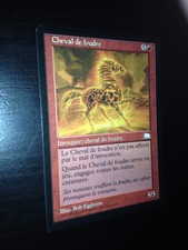 Mtg magic weatherlight thundermare (french horse lightning) nm