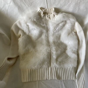 NEW Girls Gymboree Faux Fur Cardigan Sweater Size 5/6 - Picture 1 of 3