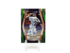 2025 Topps Tribute Will Clark Pillars of the Game On-Card Auto Green #12/99 - Picture 1 of 2