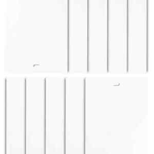 10 Vertical Blind Slats Vanes Replacement Blinds for House Kitchen 82.5" White