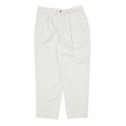 Womens Chino Trousers Cream Regular Tapered W28 L25