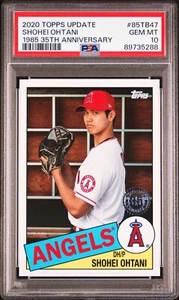 Aggiornamento Topps 2020 SHOHEI OHTANI 1985 35° anniversario #85TB47 PSA 10 - GEM MINT - Foto 1 di 2