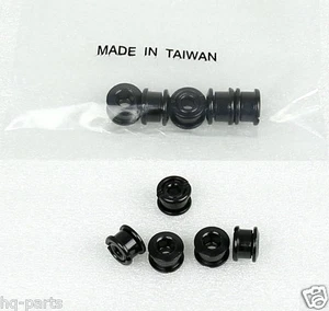 BICYCLE BIKE STEEL 6.5mm SINGLE CHAIN RING CRANK NUTS BOLTS SCREW 5 SETS BLACK - Picture 1 of 1