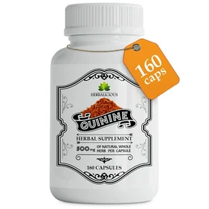 Quinine 160 Capsules - Cinchona Officinalis Leg Cramp Support - Picture 1 of 6
