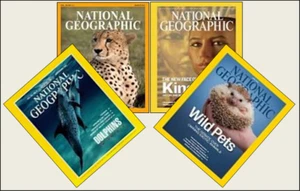 4 Mini Revistas 'NATIONAL GEOGRAPHIC' Muñeca Barbie Blythe Talla 1:6 Escala de Juego  - Imagen 1 de 1