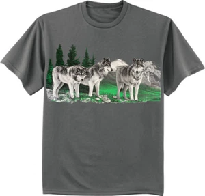 Mens Big and Tall Wolves Wolf T-shirt Mens Graphic Tee - Picture 1 of 1