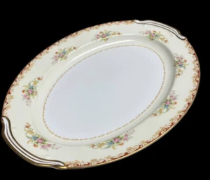 NORITAKE OCC JAPAN DISCONTINUED 16x12 OVAL SERVING PLATTER ROSES GREAT CONDITION - Picture 1 of 7