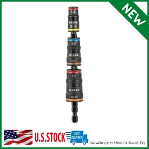 Klein Tools 32933 Impact Driver, SAE 7-in-1 Impact Socket Set, Flip Socket with - Picture 1 of 12