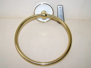 Old Towel Holder Round Metal Diameter 15 Cm Bathroom Bathroom Holder - Picture 1 of 1