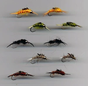 Trout Flies: Stonefly Nymphs size 8 & 10 assorted (code 007) - Picture 1 of 3