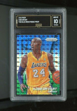 2014-15 Panini Prizm Kobe Bryant Blue and Green Mosaic #136 GMA Mint 10 Lakers