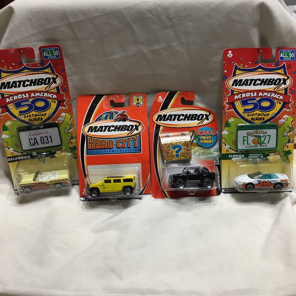 Mattel Matchbox Across America 50th Birthday Series Cars Missouri TV News Van