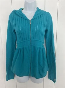 Volcom Full Zippered Hoodie Sweater Jacket Junior's Small Legend Zip Sweater - Picture 1 of 9