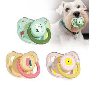 Cartoon Pet Silicone Pacifier Bite Resistant Puppy Chewing Toy for Dogs Cats - Picture 1 of 16