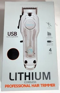 Members Only Lithium Cordless Professional Hair Trimmer Stainless Steel - Picture 1 of 4
