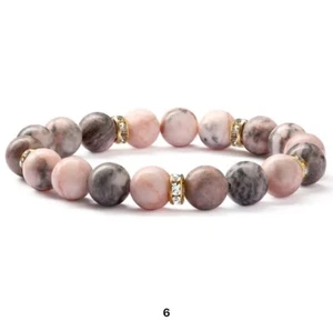 Naturstein Armband Frauen Damen Schmuck Perlen Sommer Mode Zirkonia - Bild 1 von 1
