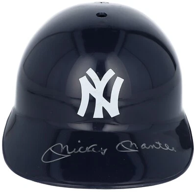 Mickey Mantle Signed New York Yankees Baseball Helmet Beckett COA - Image 1 of 4