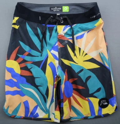 Pantalones cortos de tabla Quiksilver High Line 2019 para hombre 4 vías elásticos tropicales talla 27 Foto 1 de 4