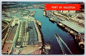 c1960's Port Of Houston Texas Chrome Postcard C1 - Picture 1 of 2